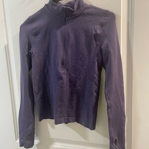 Lululemon Quarter Zip Pullover Women's Purple Half-Zip Sweater Size 4